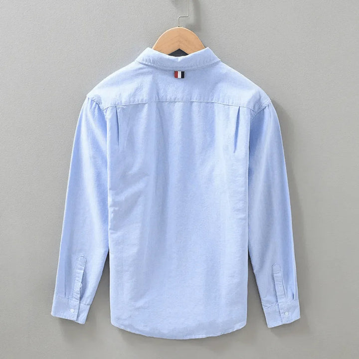 Phoebe | Stylish Cotton Button Down Shirt With Stripe Details