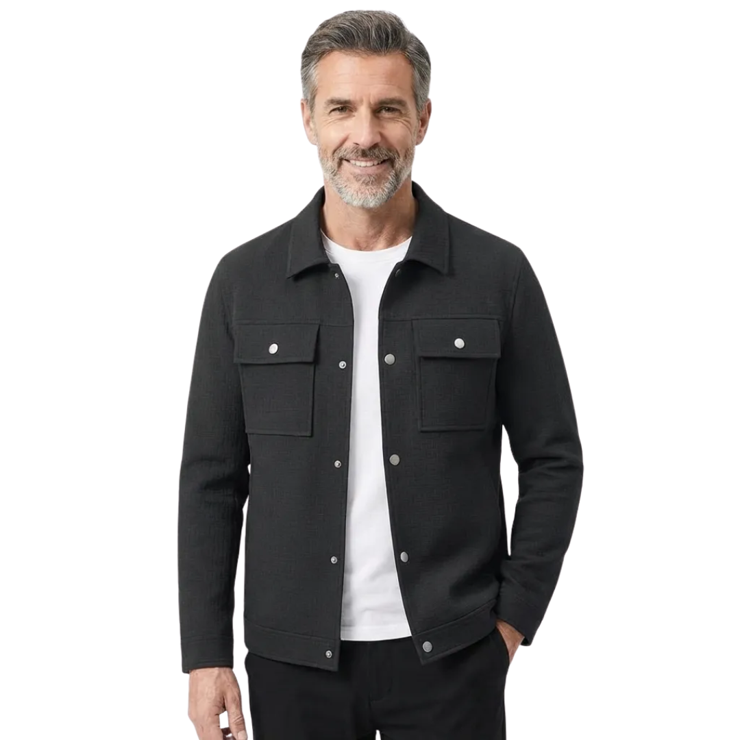Serena | Vintage Textured Button-Up Knit Jacket Men
