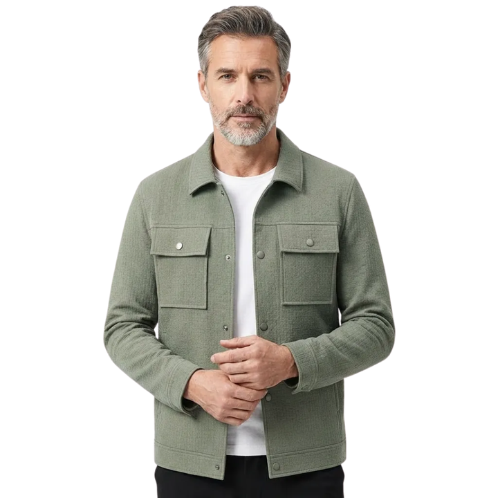 Serena | Vintage Textured Button-Up Knit Jacket Men