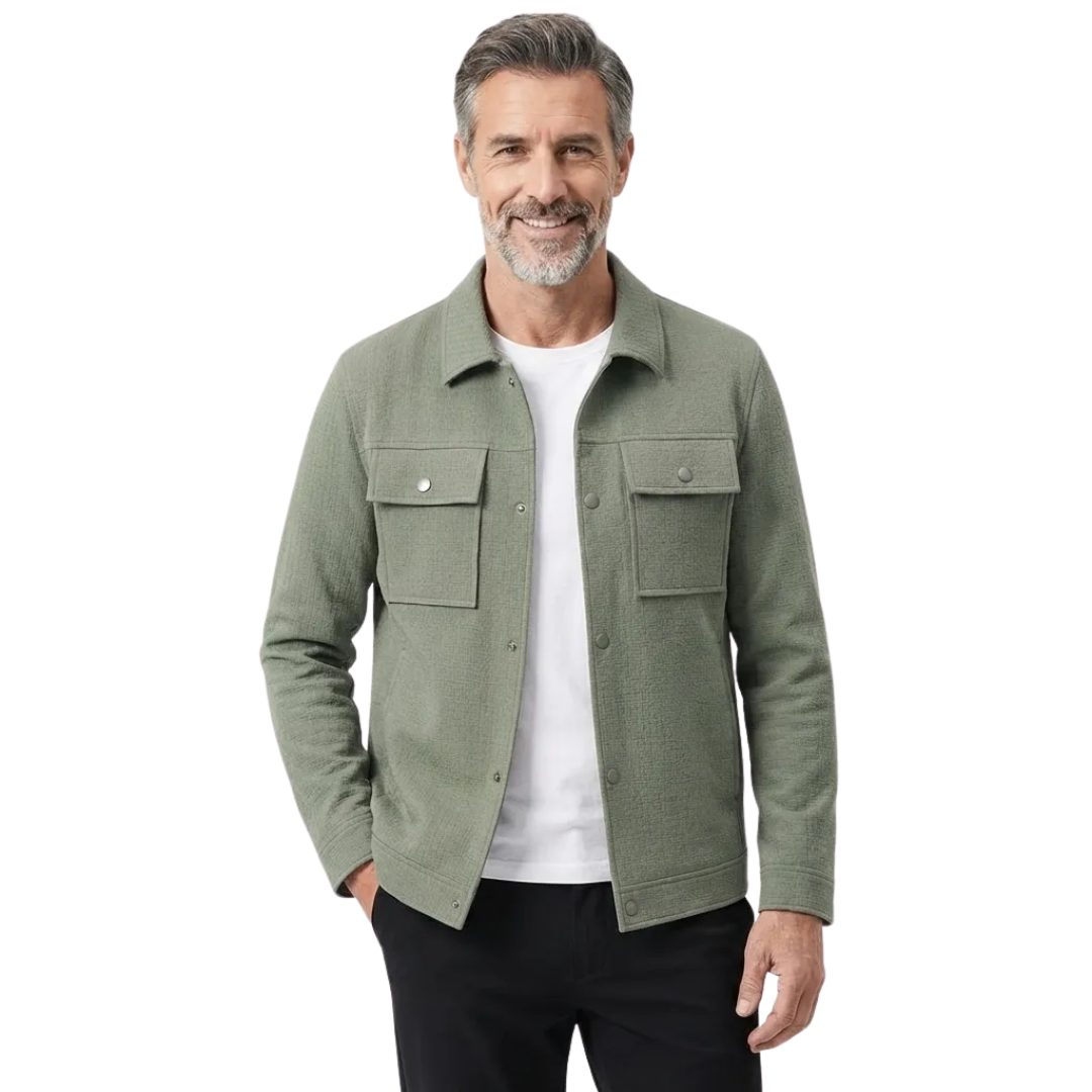 Serena | Vintage Textured Button-Up Knit Jacket Men