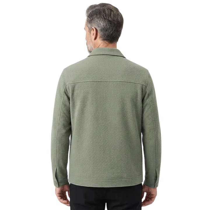 Serena | Vintage Textured Button-Up Knit Jacket Men