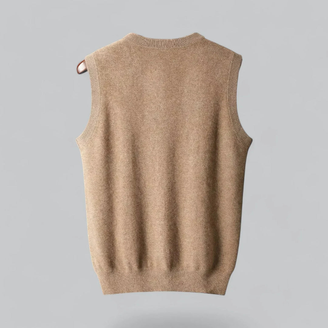Warren | Classic Men's V-Neck Sleeveless Knit Sweater Vest