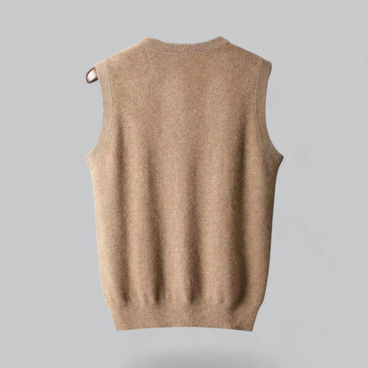 Warren | Classic Men's V-Neck Sleeveless Knit Sweater Vest