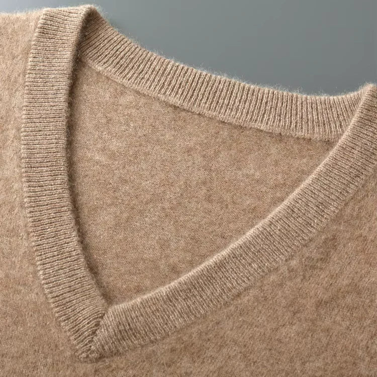 Warren | Classic Men's V-Neck Sleeveless Knit Sweater Vest