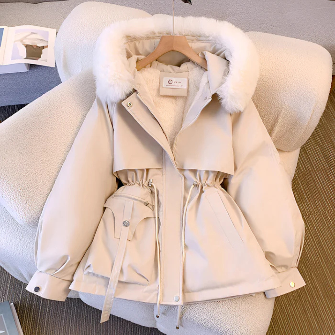Hannah | Elegant Faux Fur Hooded Puffer Winter Jacket