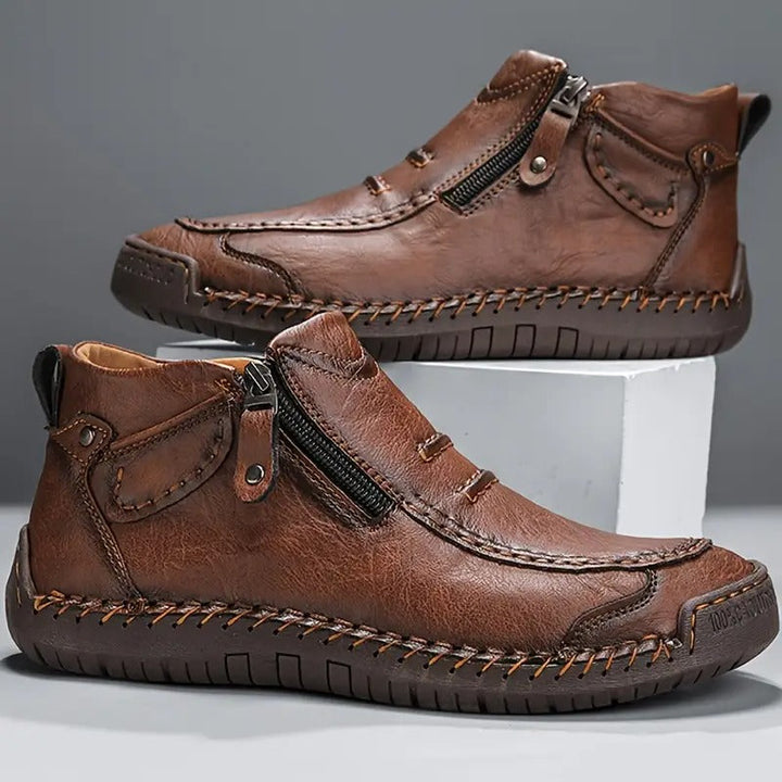 Juliet | Stylish Orthopedic Leather Ankle Boots For Men