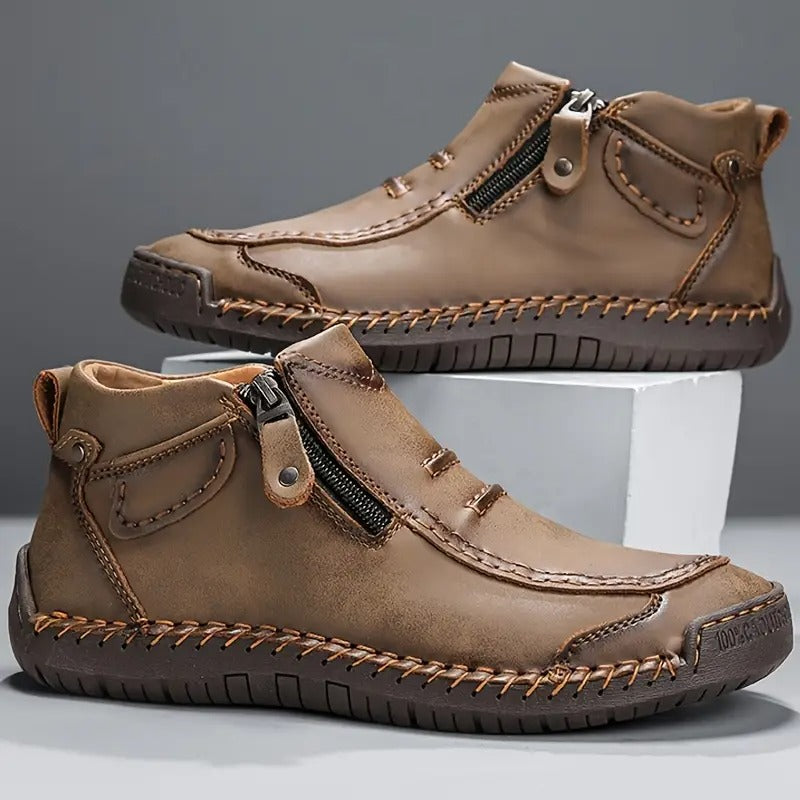 Juliet | Stylish Orthopedic Leather Ankle Boots For Men