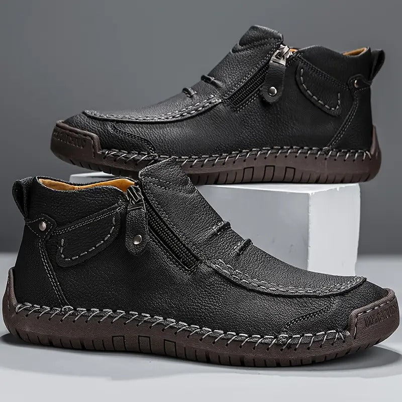 Juliet | Stylish Orthopedic Leather Ankle Boots For Men