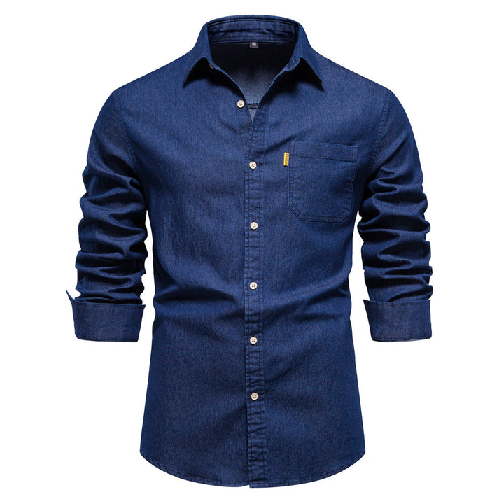 Westmore | Stylish Men's Classic Long Sleeve Denim Button Up Shirt