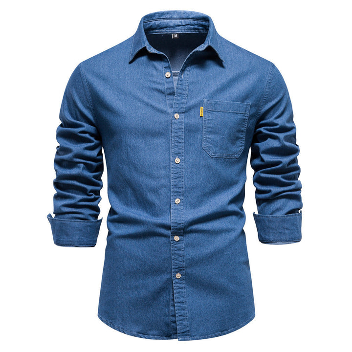 Westmore | Stylish Men's Classic Long Sleeve Denim Button Up Shirt