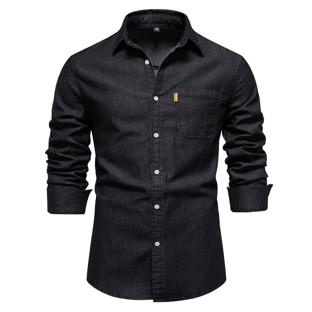 Westmore | Stylish Men's Classic Long Sleeve Denim Button Up Shirt