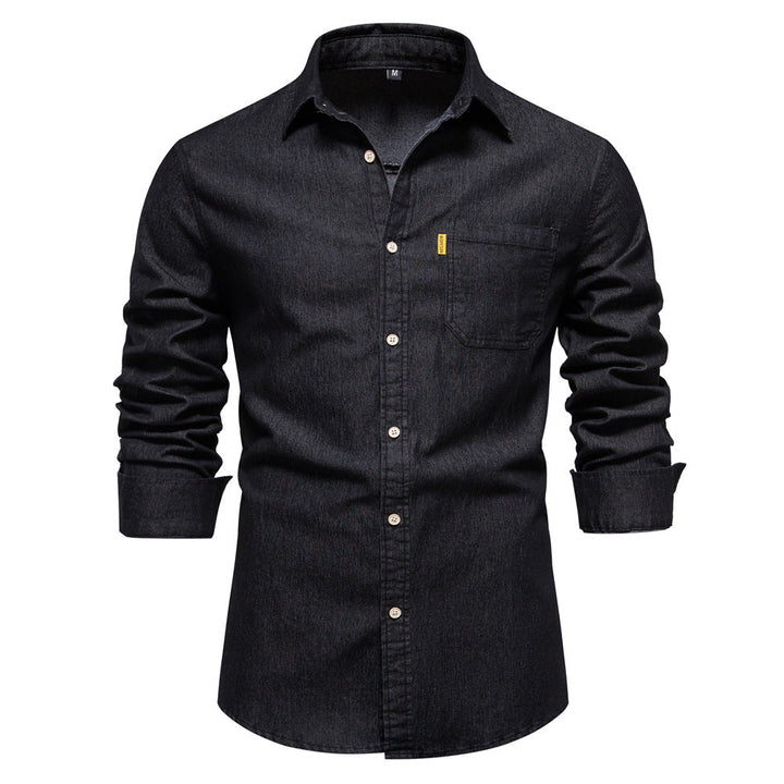 Westmore | Stylish Men's Classic Long Sleeve Denim Button Up Shirt