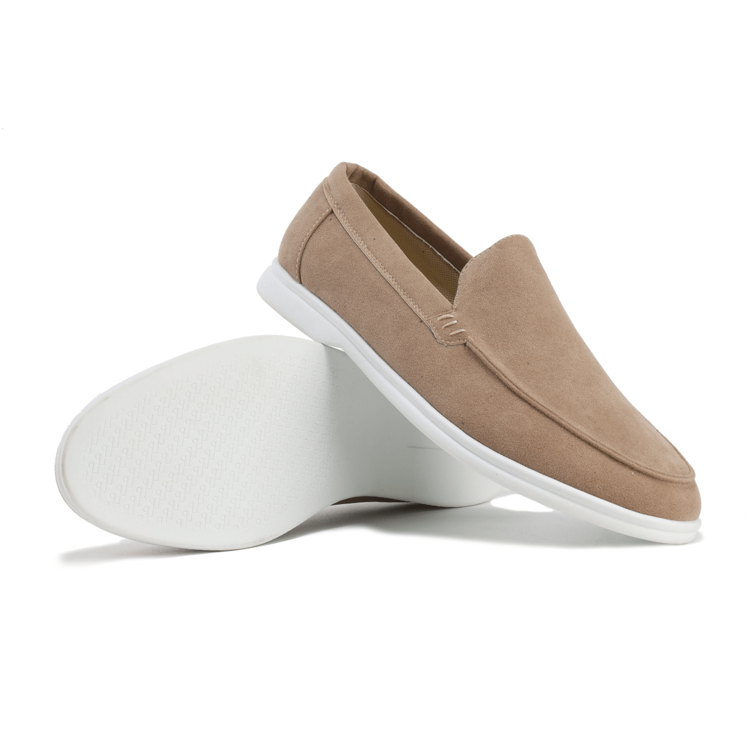 Mateo | Elegant Navy Suede Slip-On Loafers for Men