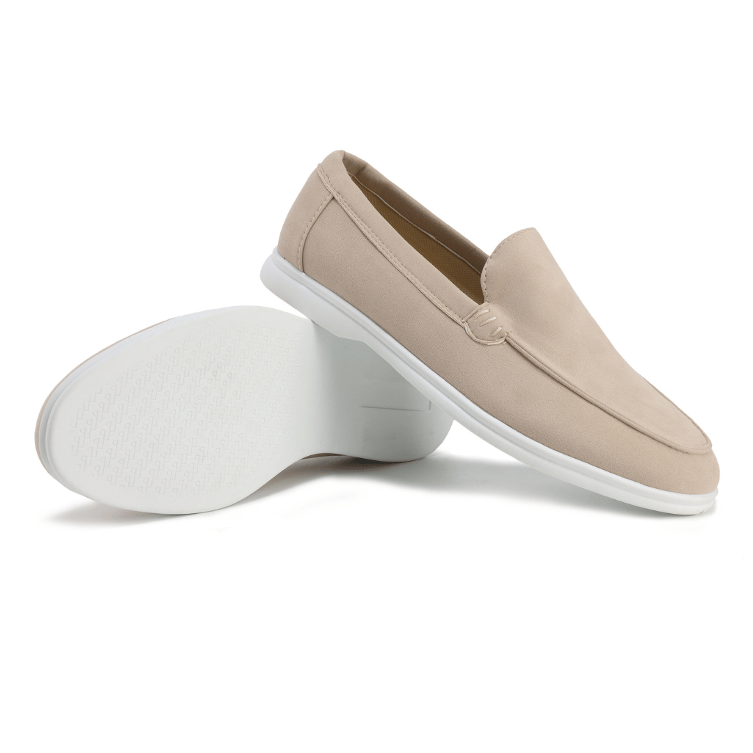 Mateo | Elegant Navy Suede Slip-On Loafers for Men