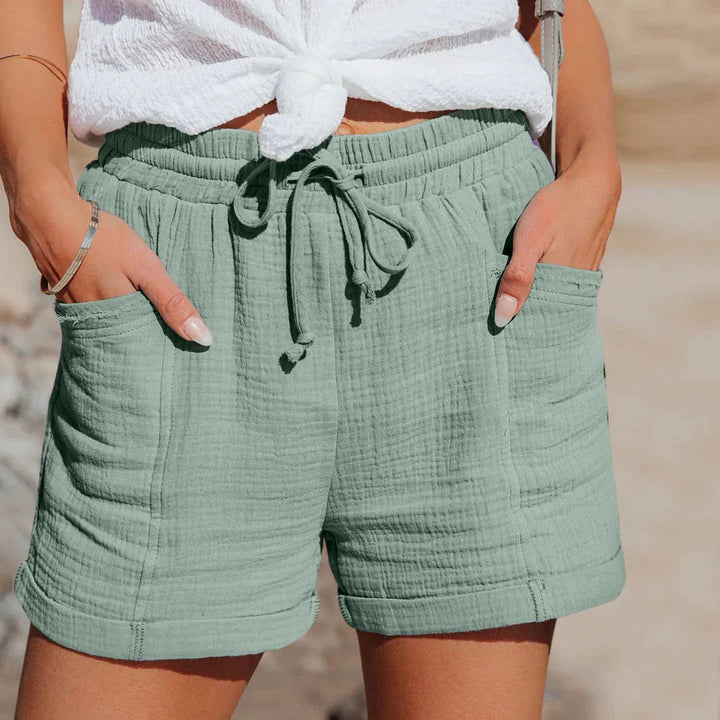 Tillie | Stylish High Waisted Linen Summer Shorts