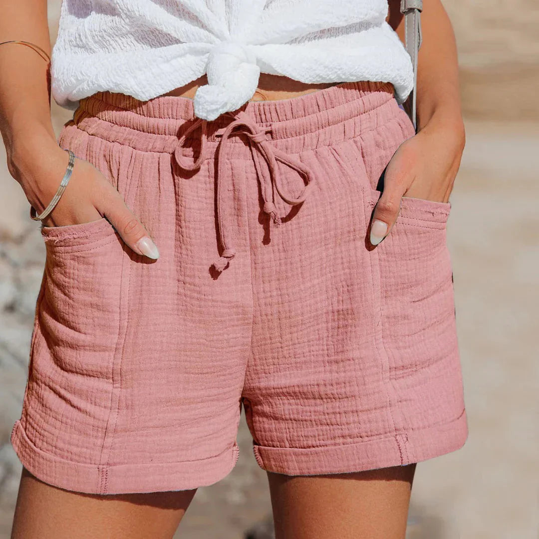 Tillie | Stylish High Waisted Linen Summer Shorts