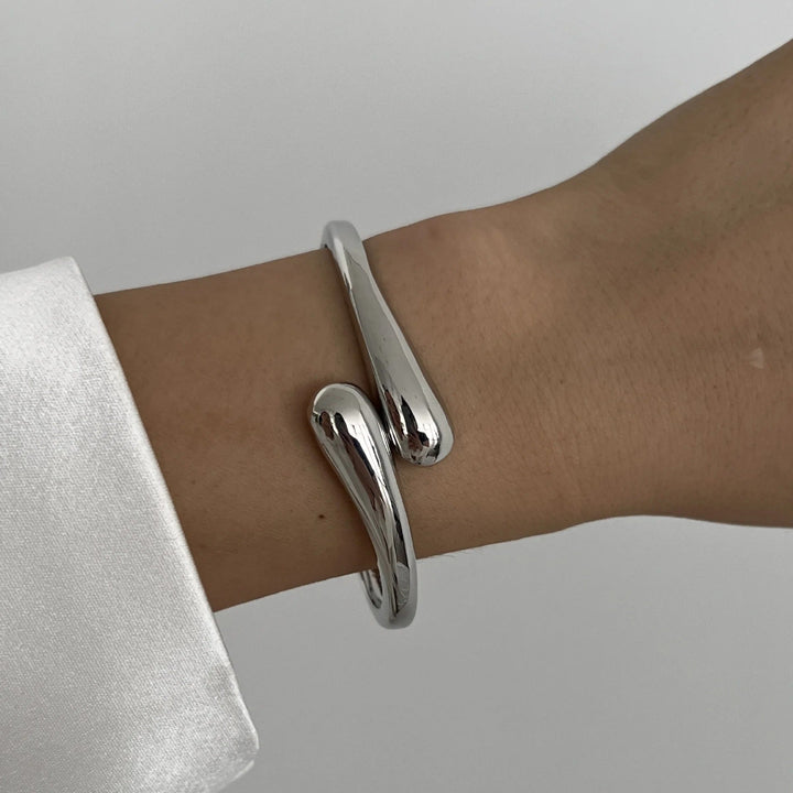 Elyse | Elegant Sculptural Open Cuff Bracelet
