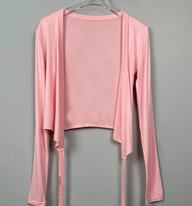 Evy | Chic Long Sleeve V-Neck Wrap Top