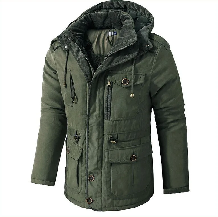 Dominik | Stylish Fleece Lined Winter Parka With Hood