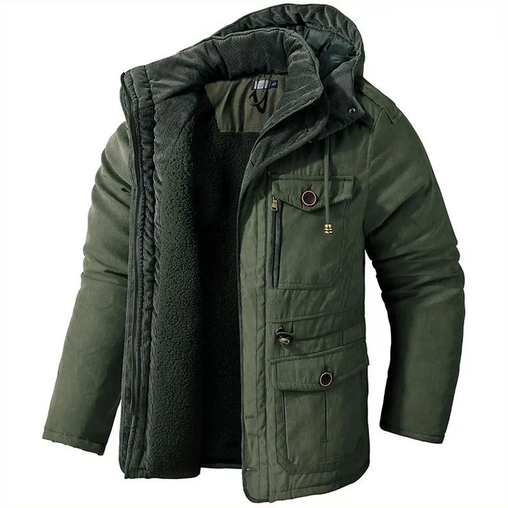Dominik | Stylish Fleece Lined Winter Parka With Hood