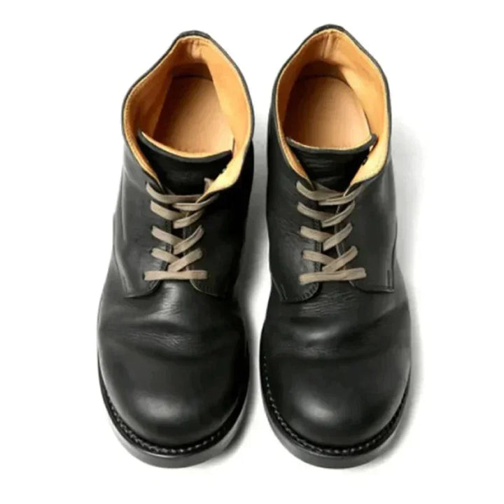 Alaric | Vintage Leather Ankle Boots Men - Lace-Up Style