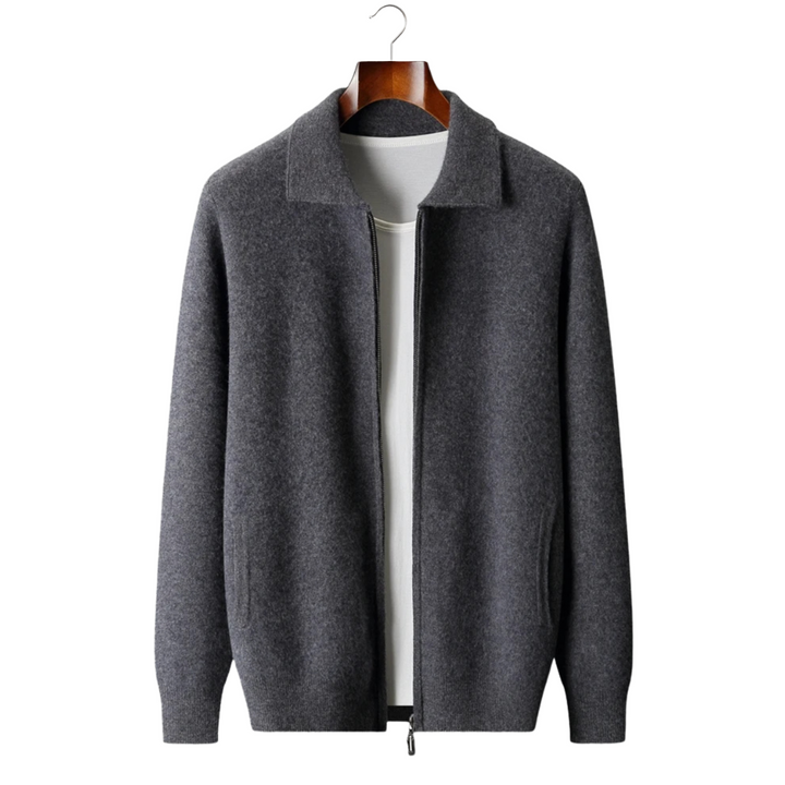 Kensington | Elegant Cashmere Zip Cardigan Men - Premium Knit