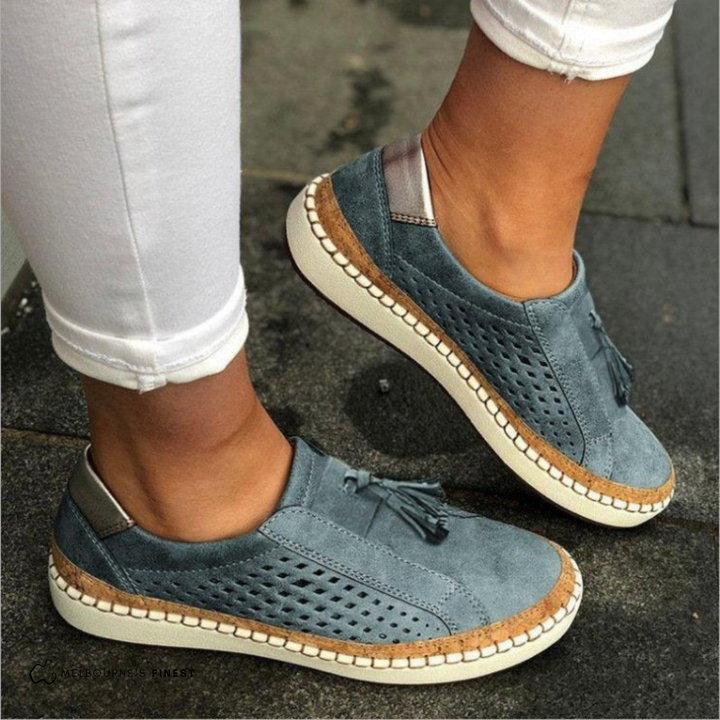 Freya | Stylish Perforated Slip-On Comfort Sneakers