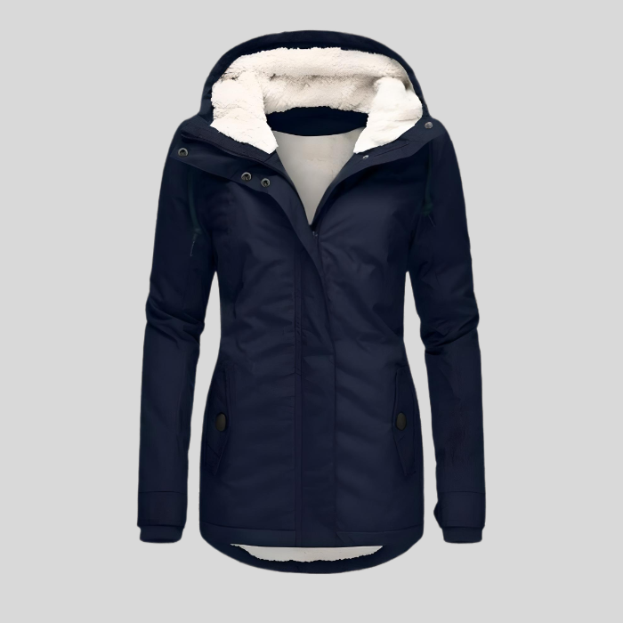 Helena | Elegant Hooded Waterproof Winter Parka With Fleece Lining