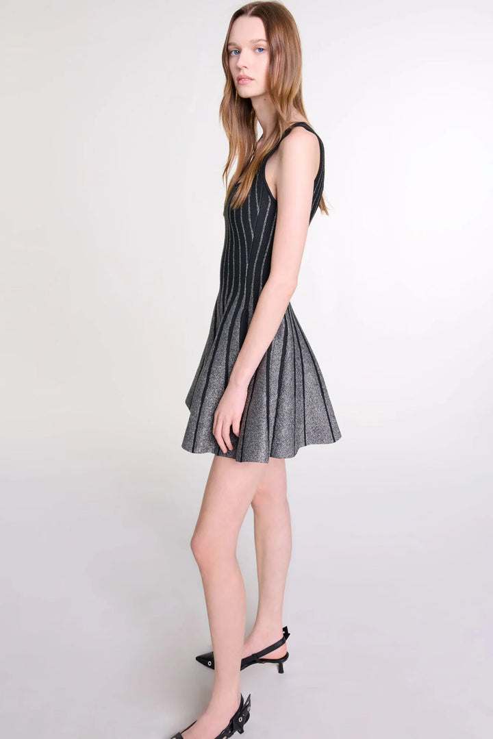 Aurelia | Elegant Square Neck Sequin Mini Dress