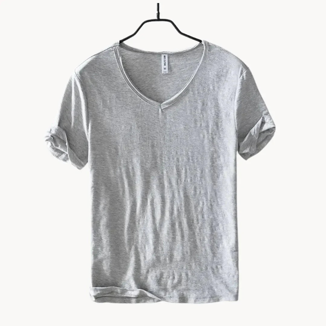 Phoebe | Stylish V-Neck Cotton T-Shirt Men's Classic Fit
