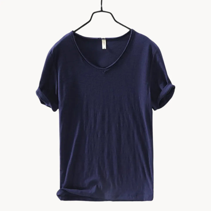 Phoebe | Stylish V-Neck Cotton T-Shirt Men's Classic Fit