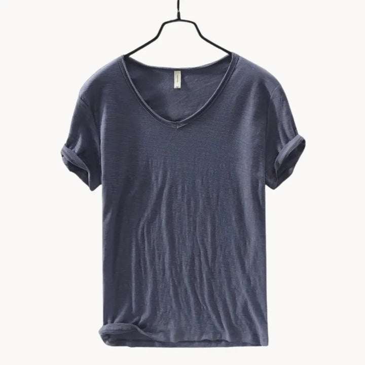 Phoebe | Stylish V-Neck Cotton T-Shirt Men's Classic Fit