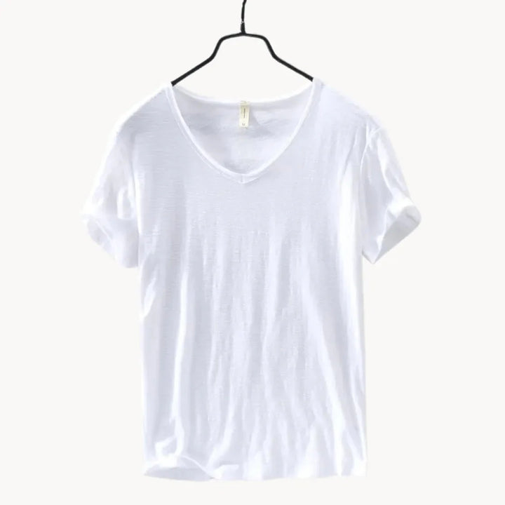 Phoebe | Stylish V-Neck Cotton T-Shirt Men's Classic Fit