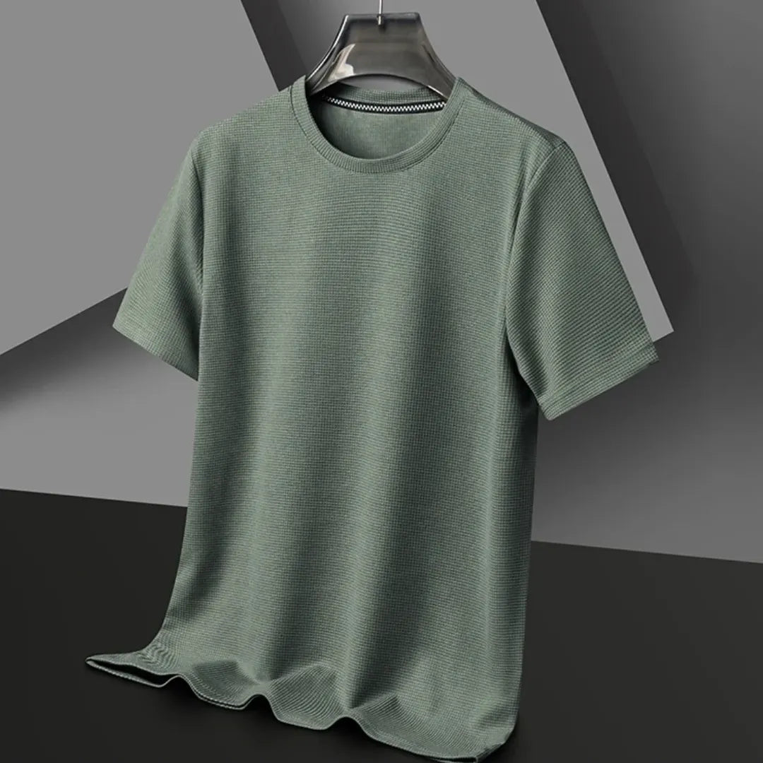 Eloise | Stylish Premium Cotton Crew Neck Waffle Knit Tee