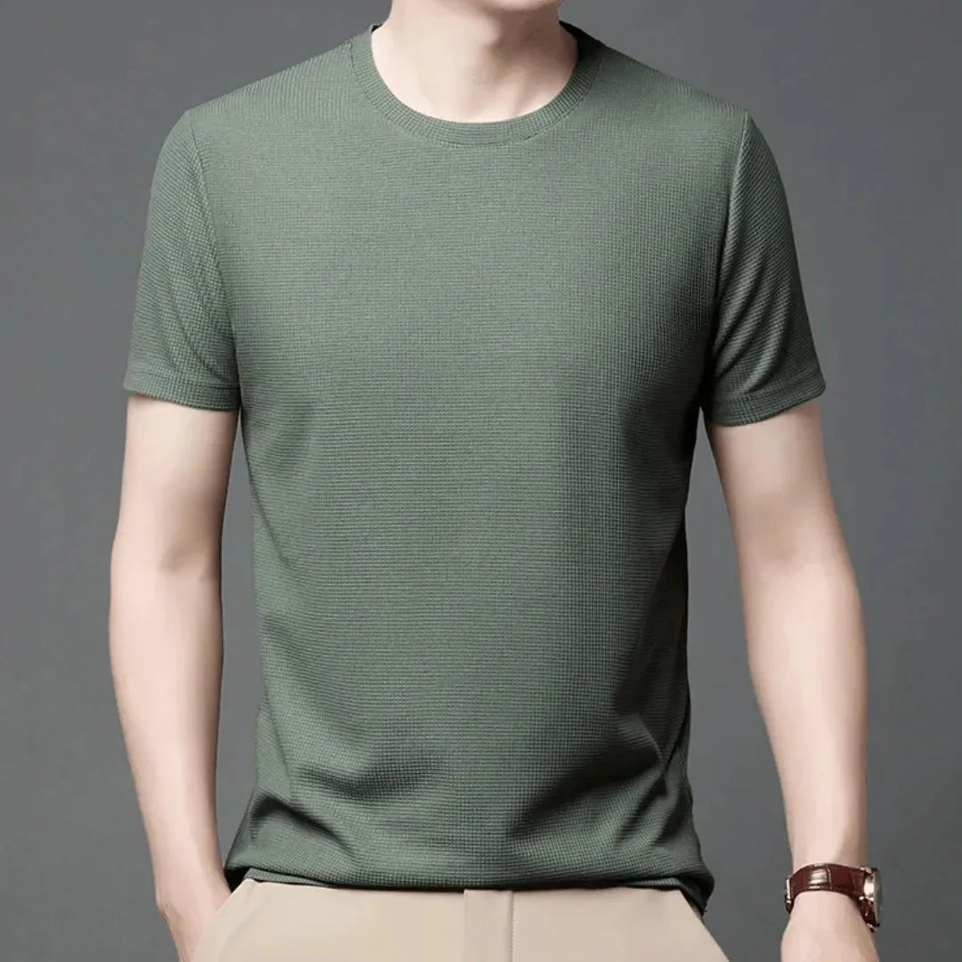 Eloise | Stylish Premium Cotton Crew Neck Waffle Knit Tee