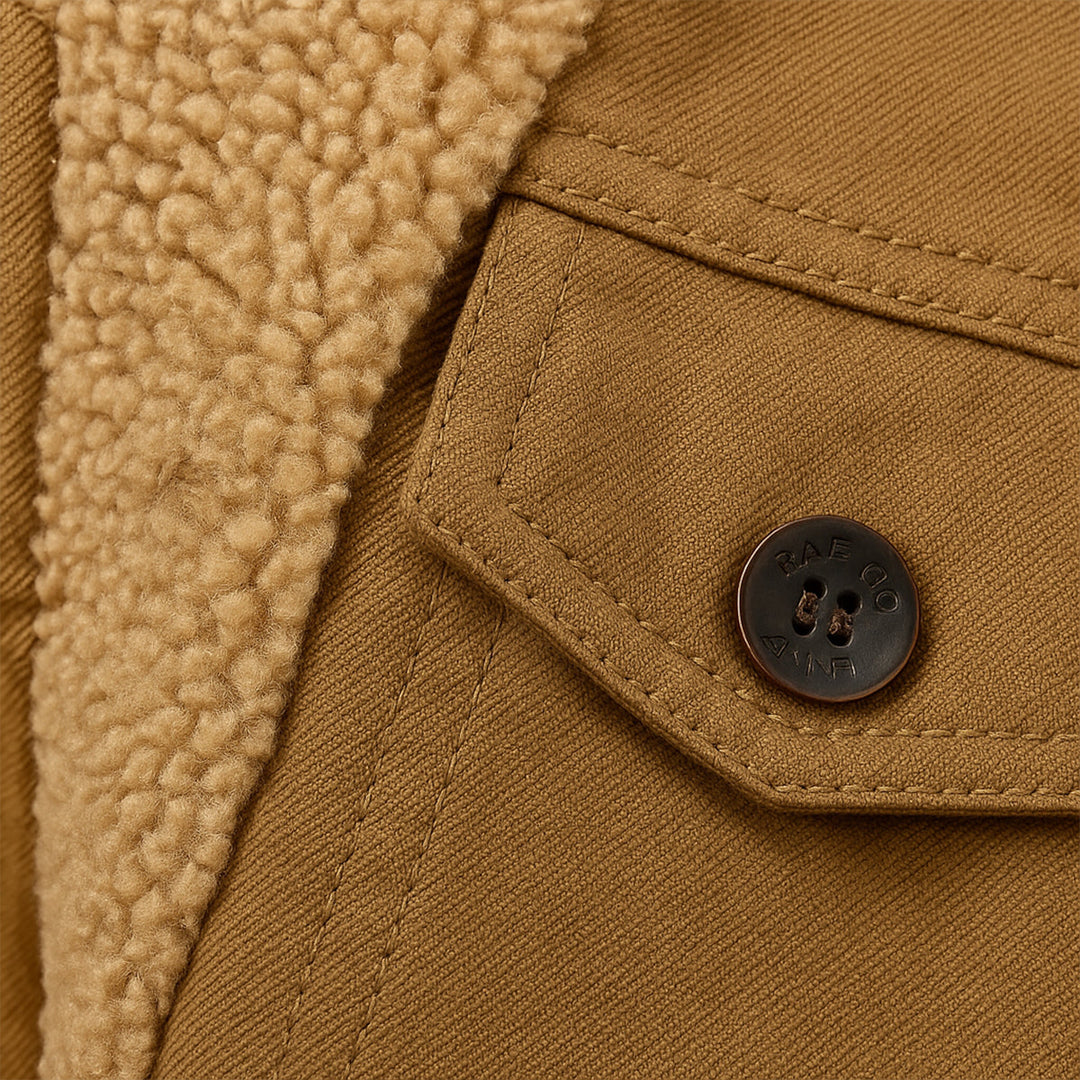 Margot | Stylish Fleece Lined Winter Jacket With Button Details