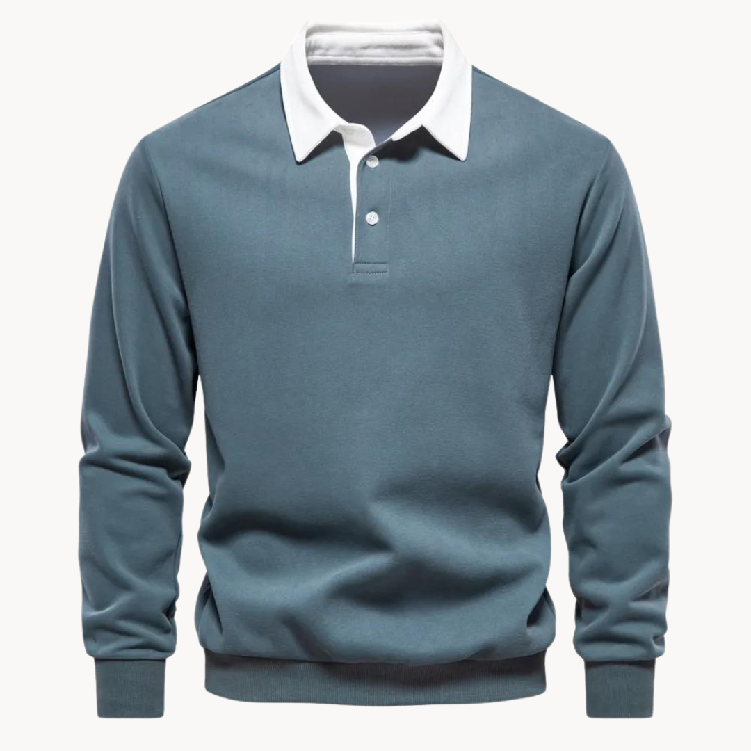 Patrick | Men’s Contrast Collar Long Sleeve Sweatshirt