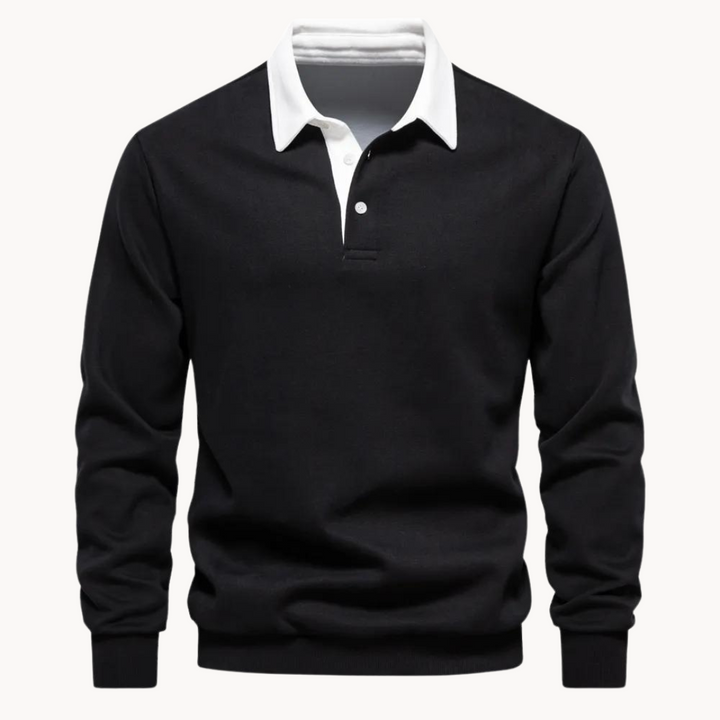 Patrick | Men’s Contrast Collar Long Sleeve Sweatshirt
