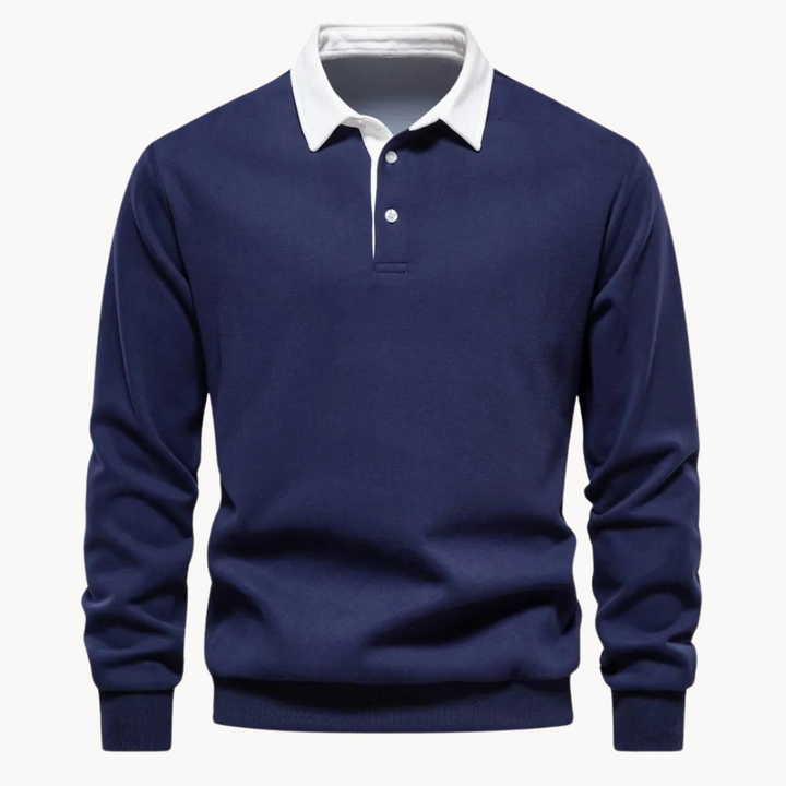 Patrick | Men’s Contrast Collar Long Sleeve Sweatshirt