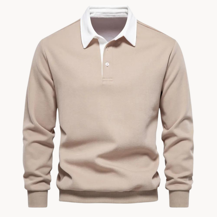 Patrick | Men’s Contrast Collar Long Sleeve Sweatshirt