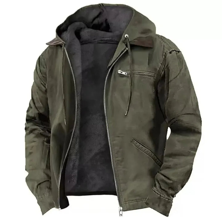 Margot | Stylish Fleece-Lined Hooded Zip-Up Workwear Jacket