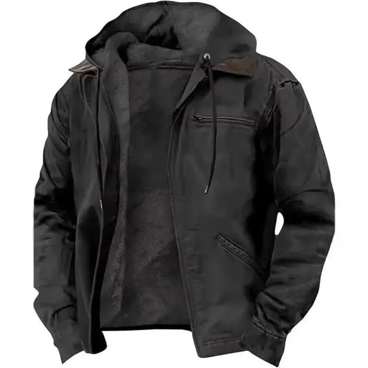Margot | Stylish Fleece-Lined Hooded Zip-Up Workwear Jacket