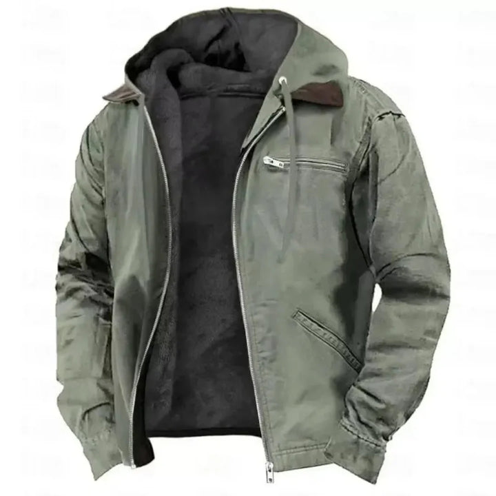 Margot | Stylish Fleece-Lined Hooded Zip-Up Workwear Jacket