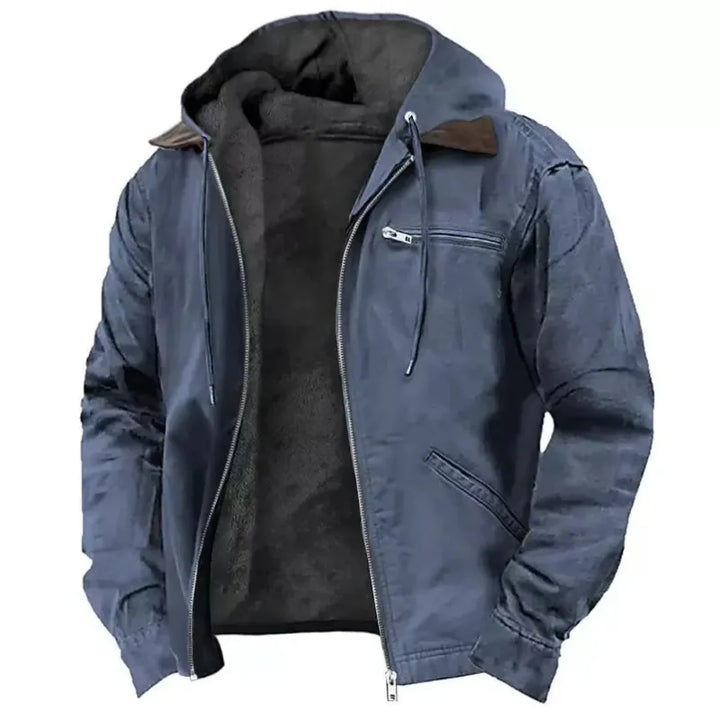 Margot | Stylish Fleece-Lined Hooded Zip-Up Workwear Jacket