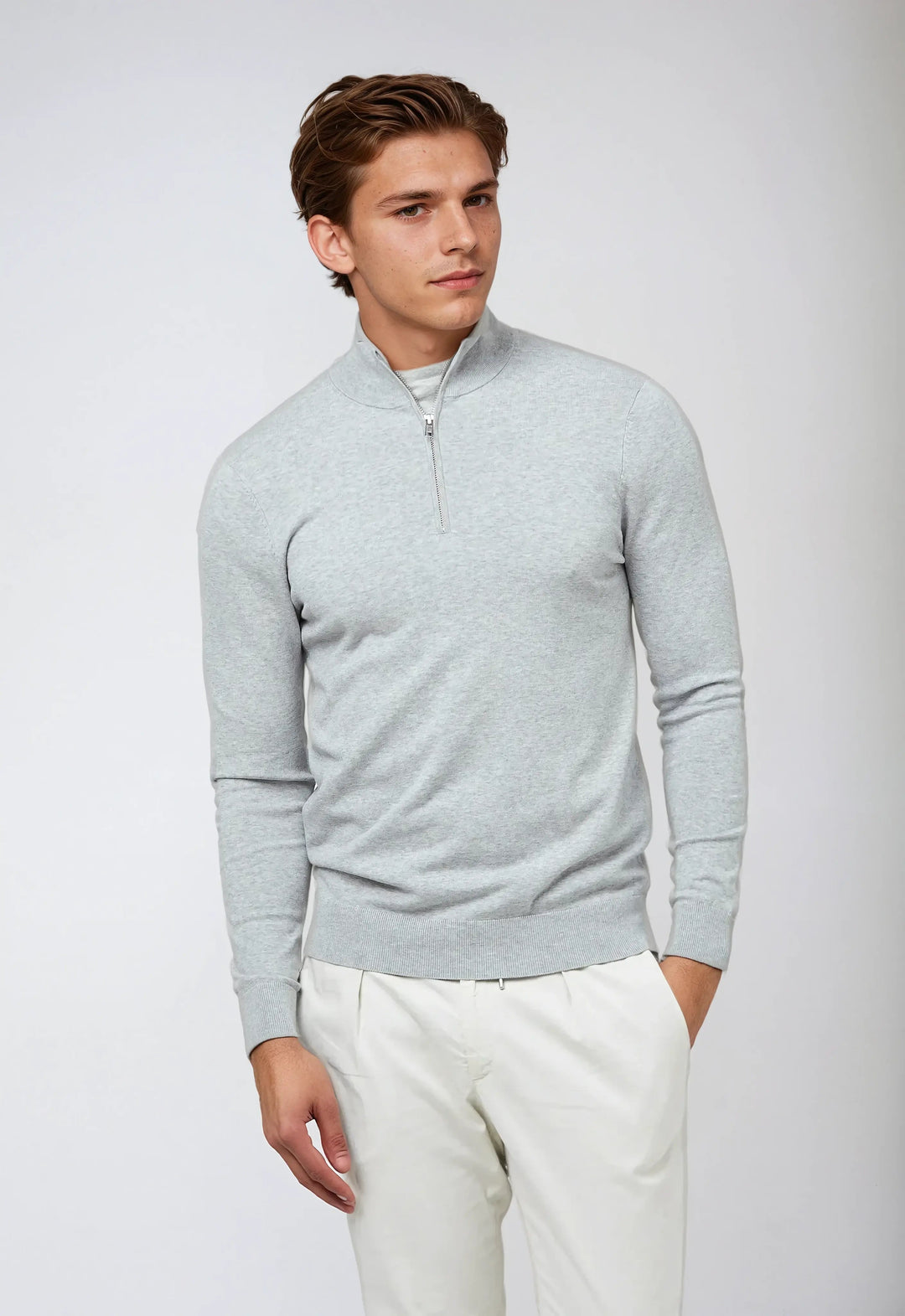 Michael | Men’s Half Zip Classic Style Sweatshirt
