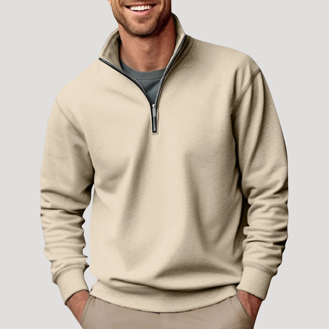 Liam | Men’s Minimal Quarter Zip Sweatshirt