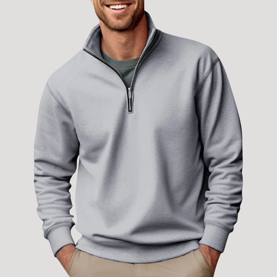 Liam | Men’s Minimal Quarter Zip Sweatshirt