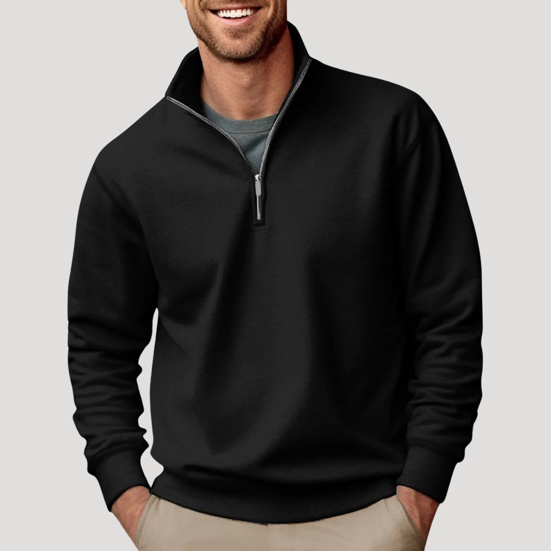 Liam | Men’s Minimal Quarter Zip Sweatshirt