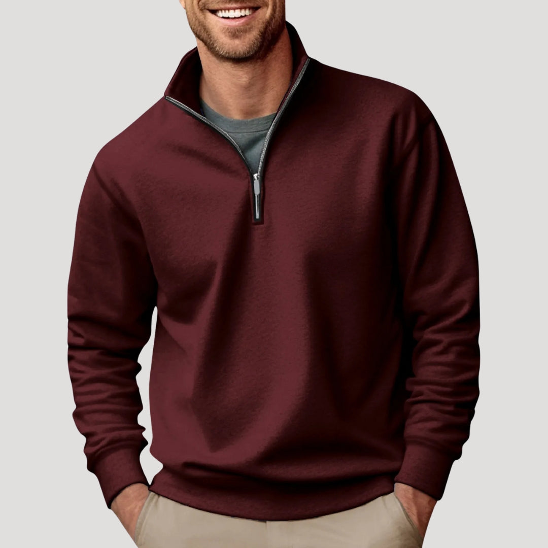 Liam | Men’s Minimal Quarter Zip Sweatshirt