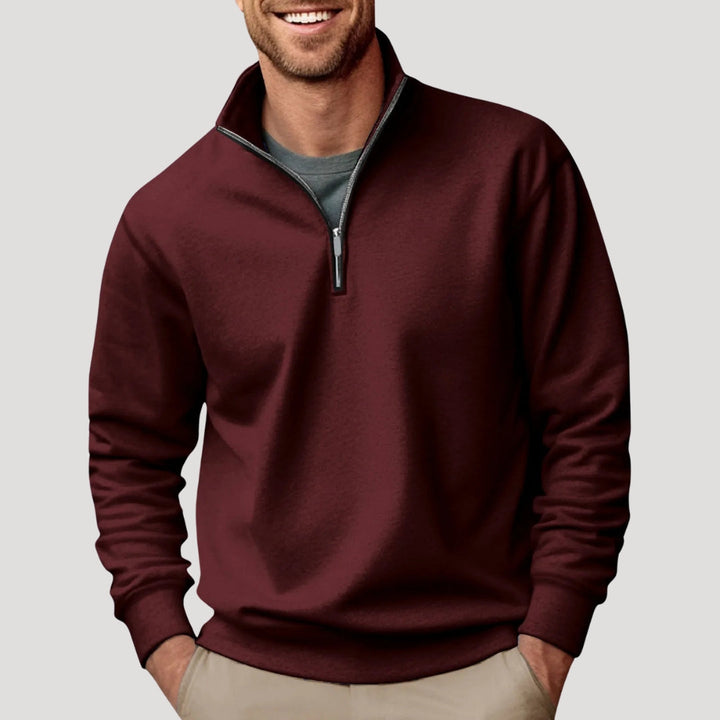 Liam | Men’s Minimal Quarter Zip Sweatshirt